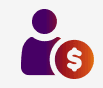 Person with a dollar sign representing vendor due diligence